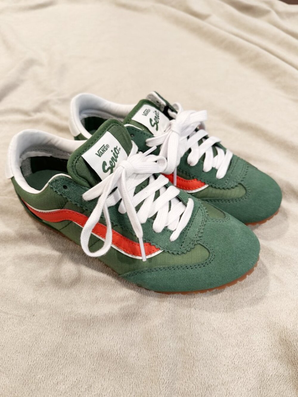 Vans Super Lowpro Fairway Green with Red Sneaker